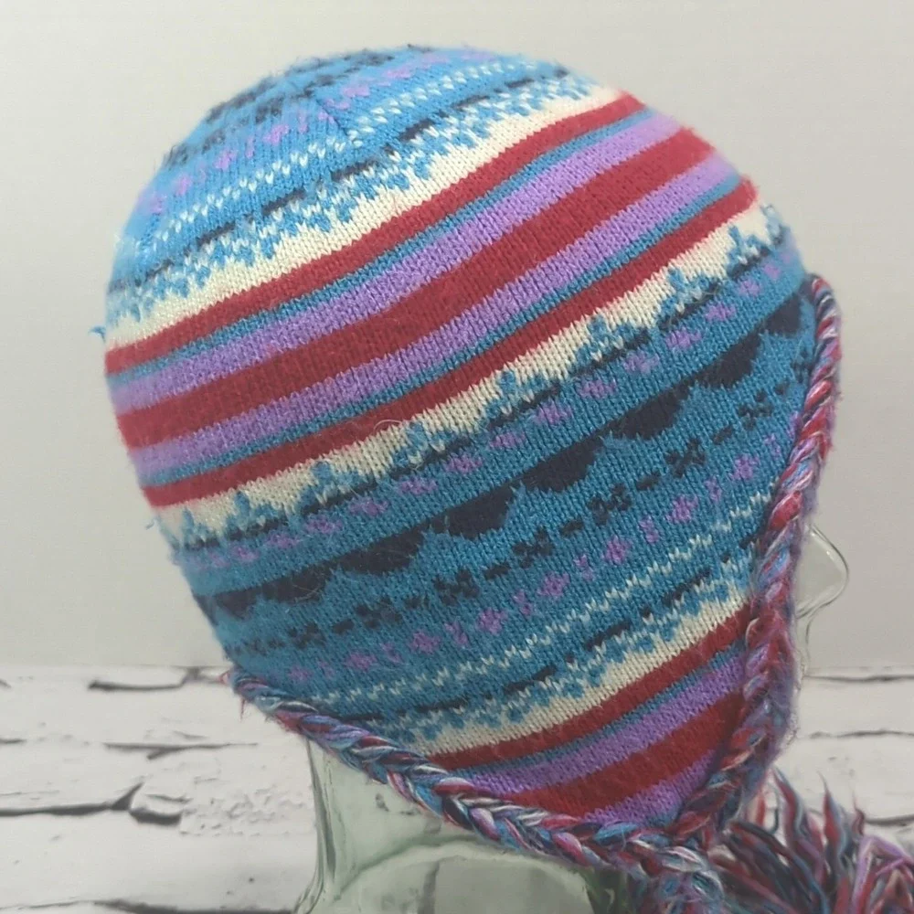 Dorfman Pacific Kindercaps‎ Childs Girls Winter Hat Cap Sherpa Lined Ear Flaps